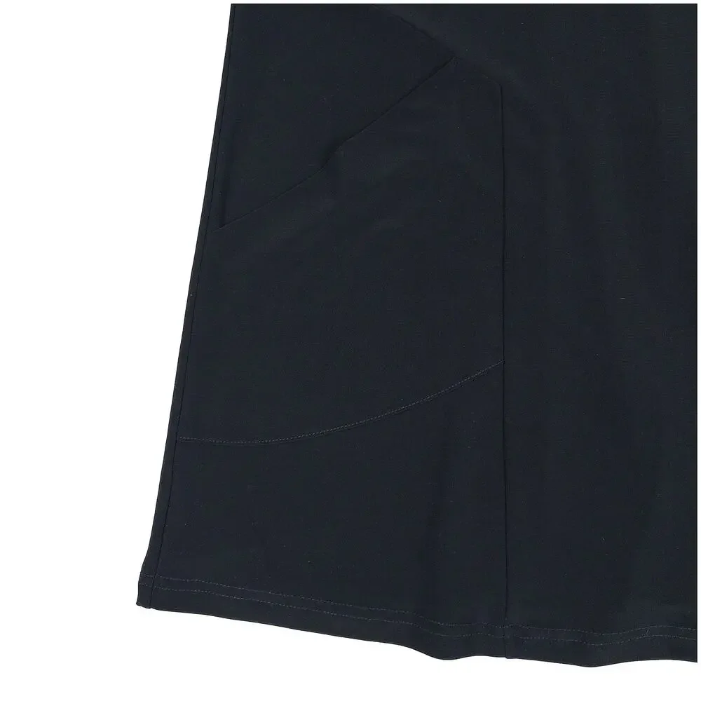 Joseph Ribkoff Sleeveless Cowl Neck Tunic Womens 6 Black A-Line Pockets